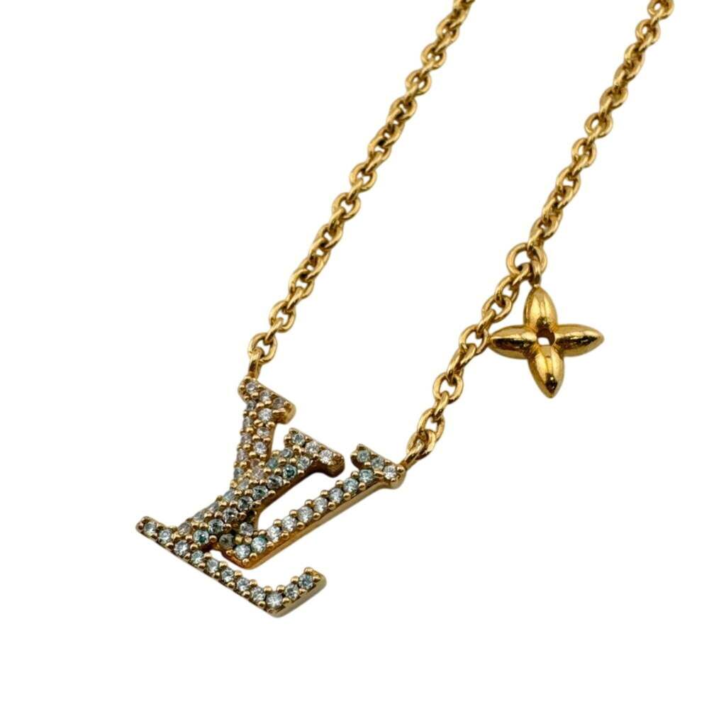 LOUIS VUITTON Gold Necklace - Picture 1 of 11